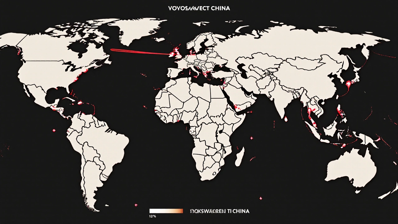 Global map highlighting Toyota&#039;s widespread manufacturing plants versus Volkswagen&#039;s concentrated presence in Europe and China.