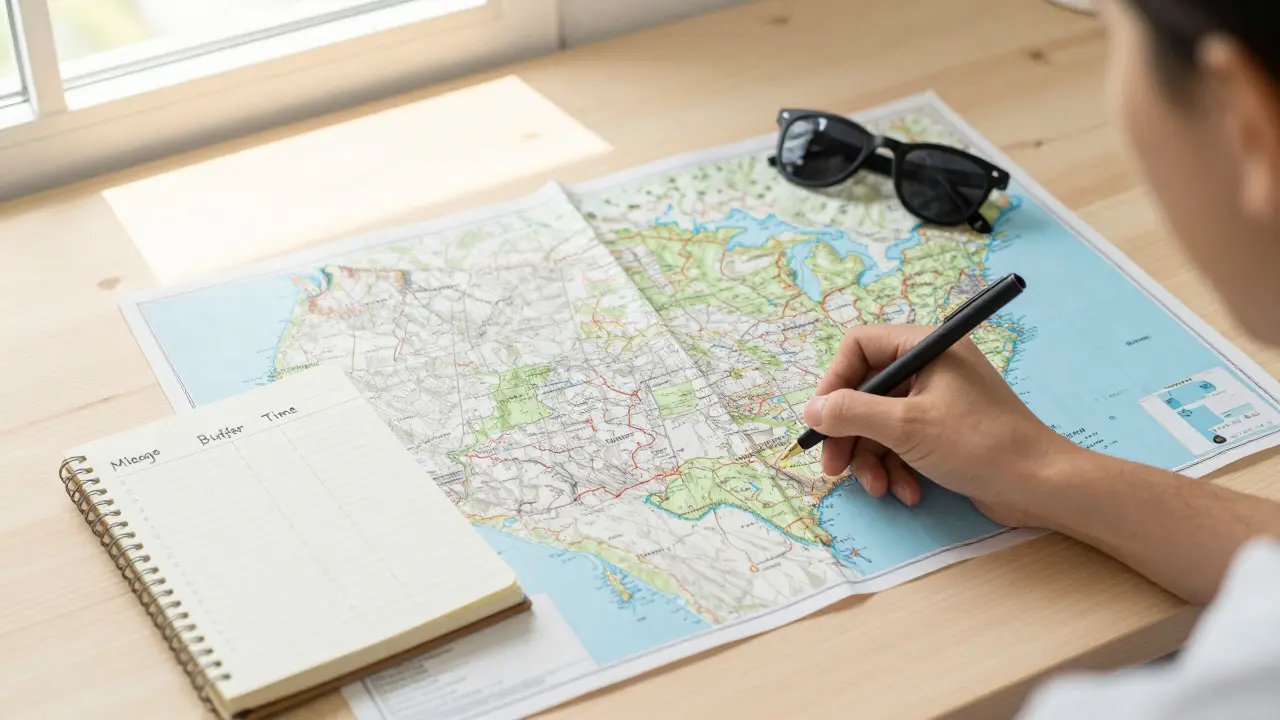 Road Trip Itinerary Templates: Planning Mileage, Stops, and Flex Days