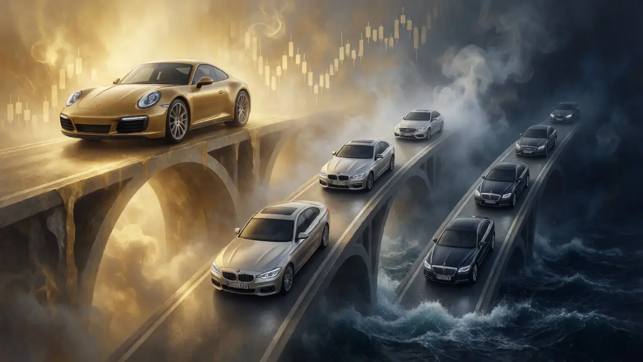Visual metaphor comparing brand value retention rates