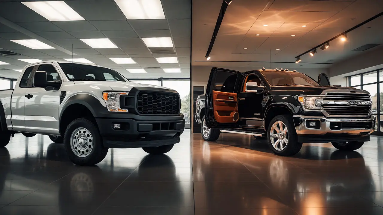 Work Truck vs. Luxury Truck: A Practical Feature and Price Comparison