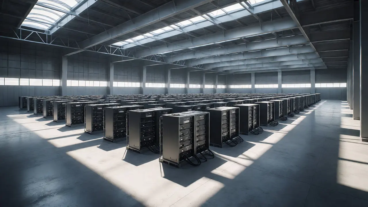 Large-scale stationary energy storage facility using repurposed EV batteries